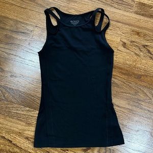 Athleta black strappy tank size XXS